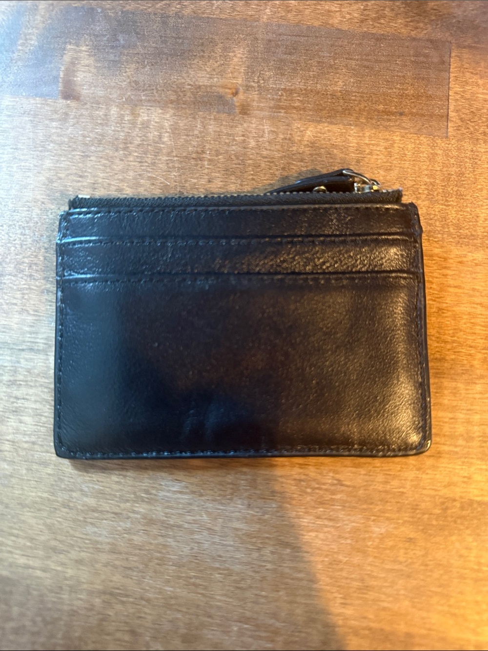kate spade navy glitter card zip pouch - Picture 2 of 4